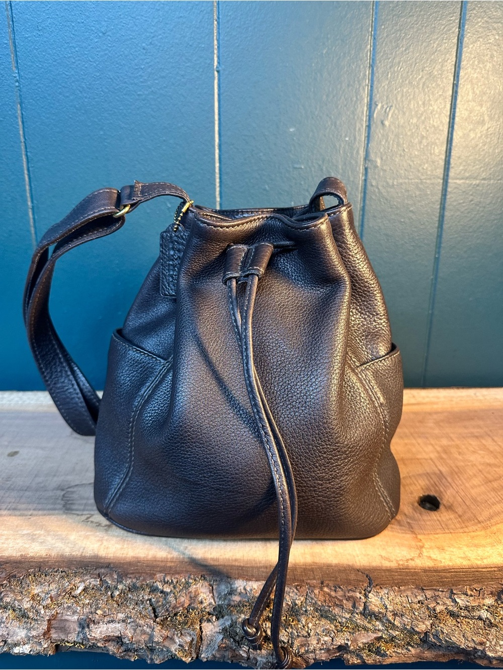 Vintage Coach Sonoma Bucket Bag 4926 Made In USA Pebbled Leather Drawstring Bag